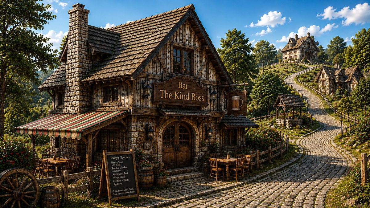 酒場 BAR The Kind Boss（グロースブリッジ村の酒場）